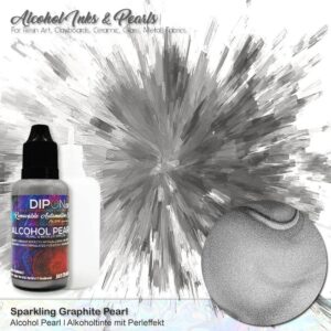 Glitrende grafitt alkoholperleblekk
